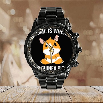 Discover homes Is Where My Guinea Pig Baseball Tees Calendar Steel Band Watch