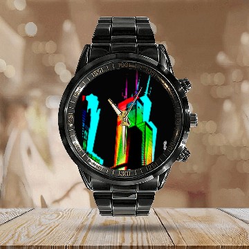 Discover Chicago Willis Tower Sears Tower Color Prism Calendar Steel Band Watch