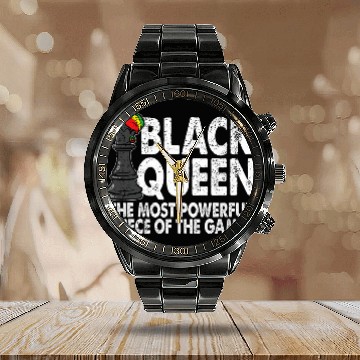 Discover Black Queen The mosts Powerful Piece Black History Month Calendar Steel Band Watch