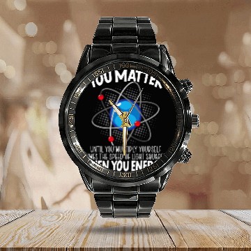 Discover Funny Science Experiement Biology Scientist Chemistry Calendar Steel Band Watch