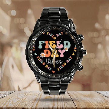 Discover Groovy Field Vibes Day Squad Teacher PE Field Trip Calendar Steel Band Watch