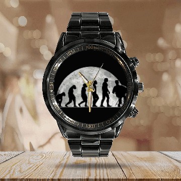 Discover Funny Accordion Evolution Moon Musician Accordionist Calendar Steel Band Watch