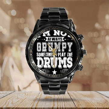 Discover Funny Drummer Players Are Not Always Grumpy Funny Calendar Steel Band Watch