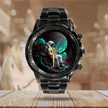 Discover Funny Guitar Funny Guitar Player Astronaut Playing Guitarist Baseball Tees Calendar Steel Band Watch