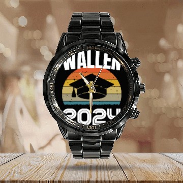 Discover Wallen Family Graduation Class 2024 Grad Student Calendar Steel Band Watch