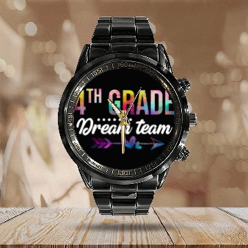 Discover Fourth Grade Dream Team First Day 4th Grade Teacher Student Calendar Steel Band Watch