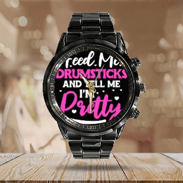 Discover Funny Drummer Feed me drumsticks and tell me Im pretty Calendar Steel Band Watch