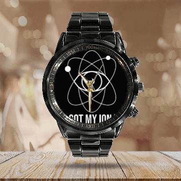 Discover Chemistry Got Ion You Science Lover Teacher Student Graphic Baseball Tees Calendar Steel Band Watch