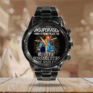 Discover Funny Drummer Frog Gift drummer Im unsupervised but possibilities are endless 8 Calendar Steel Band Watch