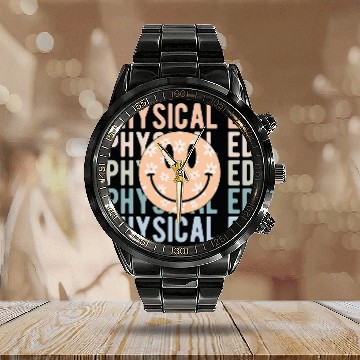 Discover Physical Education PE Teacher Ed Student Grad Baseball Tees Calendar Steel Band Watch