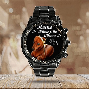 Discover Dachshund Pet Funny Dachshund 1 Baseball Tees Calendar Steel Band Watch