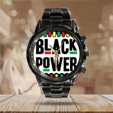 Discover Black Power Black History Month Calendar Steel Band Watch