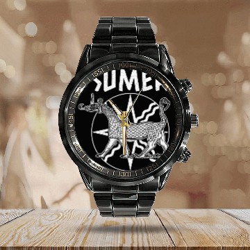 Discover Mushussu BIshtar ancient Iran Sumerian scientist Mesopotamia 6 Baseball Tees Calendar Steel Band Watch