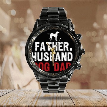 Discover Coonhound Pet Redbone Coonhound Father Husband Dog Dad Calendar Steel Band Watch