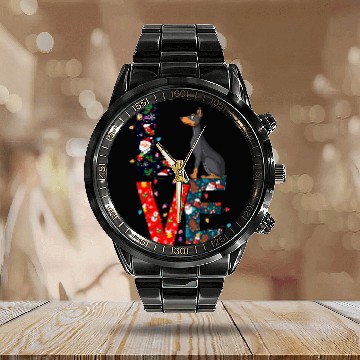 Discover Doberman Pet Pinscher xmass Ornament Decor Ugly Christmas Sweater Baseball Tees Calendar Steel Band Watch