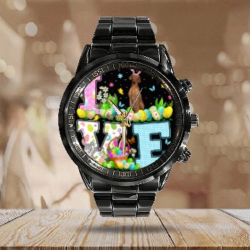 Discover Coonhound Pet Easter Egg Hunt Funny Love Coonhound Easter Baseball Tees Calendar Steel Band Watch