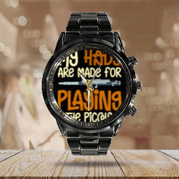 Discover Funny Flute Piccolo Instrument Music Flute Player Beginner Lesson 26 Calendar Steel Band Watch