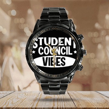 Discover Student Council Vibes 3 Calendar Steel Band Watch