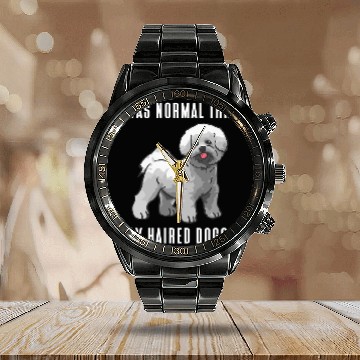 Discover Bichon Pet Frise I Was Normal Three Curly Haired Dogs Ago Bichon Frise Calendar Steel Band Watch