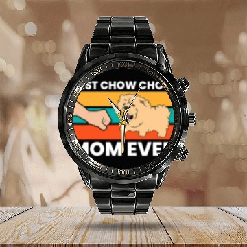 Discover Chow Chow Pet Owner Mom bests Chow Chow Mom Ever 438 Zip Calendar Steel Band Watch
