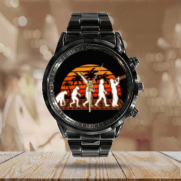 Discover Funny trombones Evolution Retro trombones Player Trombonist6 Calendar Steel Band Watch
