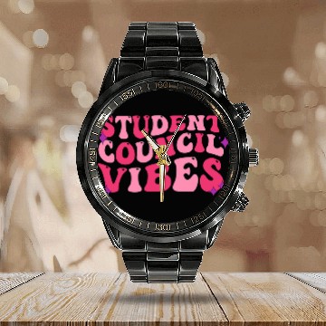 Discover Student Council Vibes School Student Council 1 Calendar Steel Band Watch