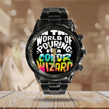 Discover Paint Pouring Acrylic Paint Pouring Painter Color Wizard Baseball Tees Calendar Steel Band Watch