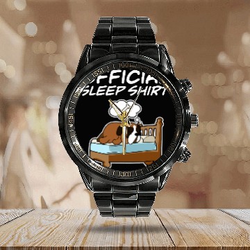 Discover Boxer Pet Official Sleep I Pajamas I Boxer Calendar Steel Band Watch