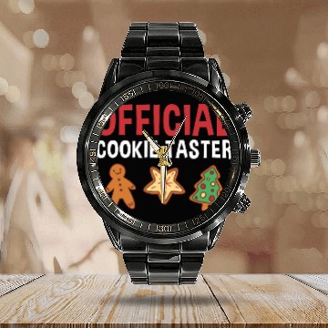Discover Baking Official Cookie Taster Cookie Calendar Steel Band Watch