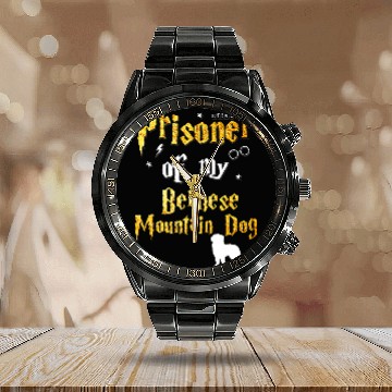 Discover Bernese Mountain Pet Gifts Bernese Mountain Dog 38 Calendar Steel Band Watch