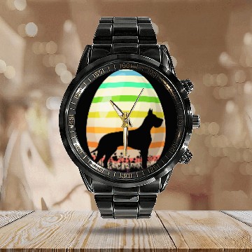Discover Great Dane Pet Funny Easter Egg Lover vintages Style Great Dane Dog Easter Baseball Tees Calendar Steel Band Watch