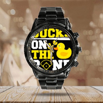 Discover Sport Baseball Ducks on the Pond Quote for a Baseball lover Calendar Steel Band Watch