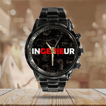 Discover Engineer Genie Mechanical Engineering Student Engineering Mens Calendar Steel Band Watch