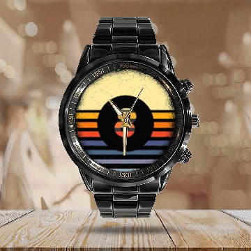 Discover Sport Billiard vintages Pool Player Billiards 1 Calendar Steel Band Watch