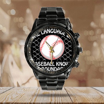 Discover Sport Baseball The Language Of Baseball Knows No Boundaries Baseball Player Calendar Steel Band Watch