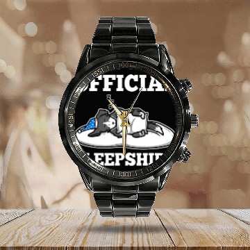 Discover Border Collie Pet Official sleep Calendar Steel Band Watch