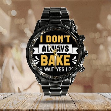Discover Cookie Baking Bakery Cooking Baker Oven bake 3 Baseball Tees Calendar Steel Band Watch
