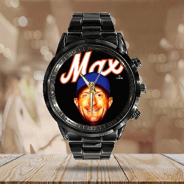 Discover Sport Baseball MLBPA Major League Baseball Max Scherzer MLBSCHR2015 Baseball Tees Calendar Steel Band Watch