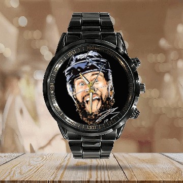 Discover Florida Panthers Jonah Gadjovich Bloodied Face Calendar Steel Band Watch