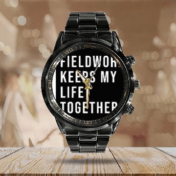 Discover Structural Geologist Meme Quote 22 Calendar Steel Band Watch