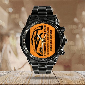 Discover Borderlands Calendar Steel Band Watch