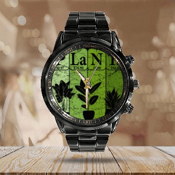 Discover Plants Periodic Table Elements Plant Lover Botany 1 Calendar Steel Band Watch