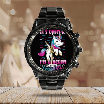Discover Unicorn Pet I Officially Have Rainbow Unicorn Mythical Creatures Memes Baseball Tees Calendar Steel Band Watch