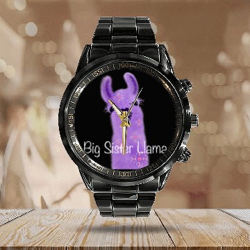 Discover Llama Pet Big sister llama design Baseball Tees Calendar Steel Band Watch