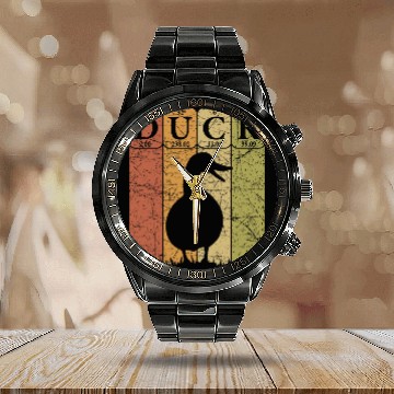 Discover Duck Periodic Table Elements Duck Farmer Retro 26 Calendar Steel Band Watch