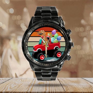 Discover Dinosaur Pet Easter Eggs Trex Monster Truck Citing Supercar Automotive Baseball Tees Calendar Steel Band Watch