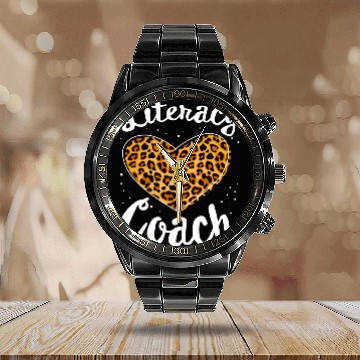 Discover Reading Teacher Back School Special Literacy Coachs Squad 5 Calendar Steel Band Watch
