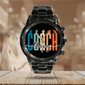 Discover Reading Teacher Reading Coachs Literacy Coach Zip Calendar Steel Band Watch