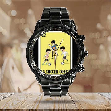 Discover Funny Mexican Design for Trainers La Soccer Coach Calendar Steel Band Watch