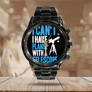 Discover Astronomer I Have Plans Astronomy Baseball Tees Calendar Steel Band Watch